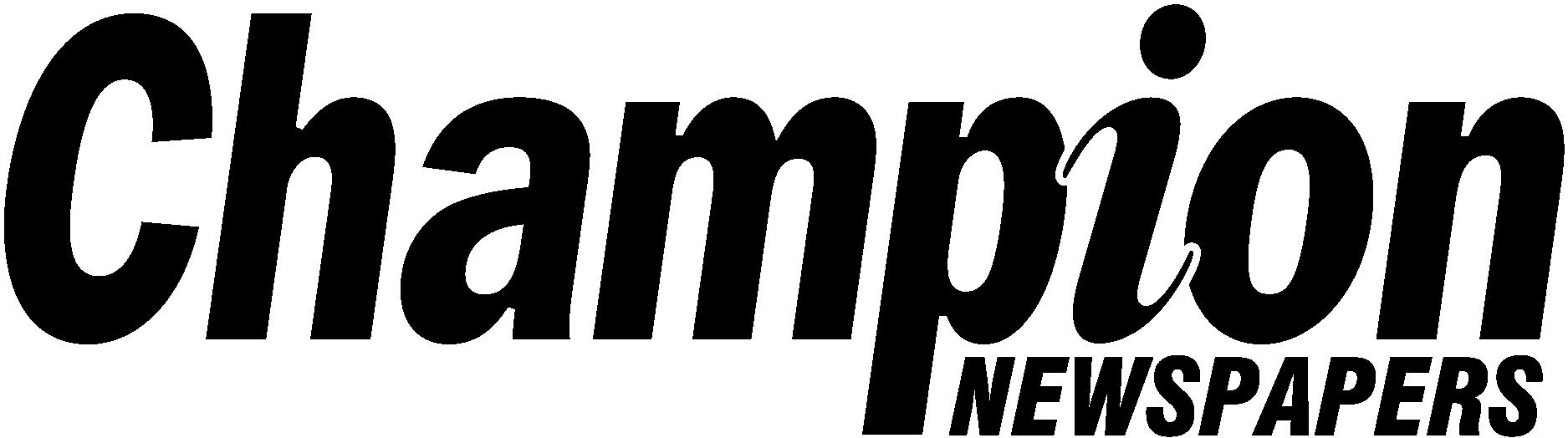 Champion Newspapers Black Logo Vector Logo